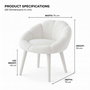 Atelier Del Sofa Papatya - White Wing Chair